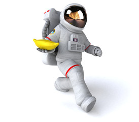 Fun astronaut - 3D Illustration