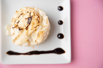 Spanish typical sepia and potato top