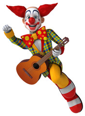 Fun clown - 3D Illustration
