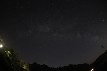 瑞牆山周辺から見た夏の星空 