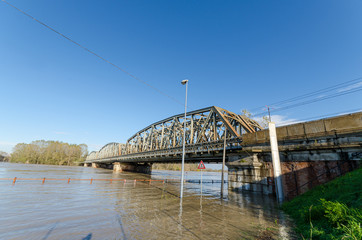 Piacenza - Piena del fiume Po