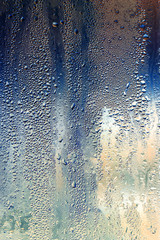 Drops on glass as a background