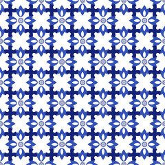 Azulejos portuguese traditional ornamental tile