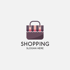 online shop logo template icon vector