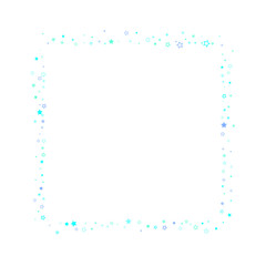 Blue, cyan, turquoise glitter stars confetti