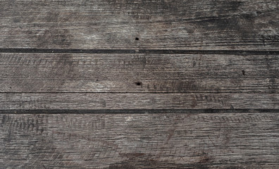 Old brown Wooden wall background or texture. With three row have space for put text..