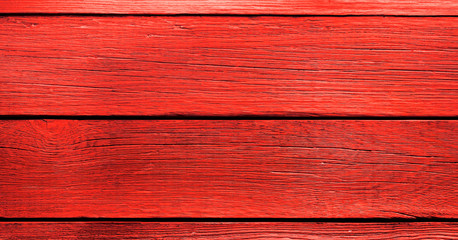Background texture red boards. Panorama.	