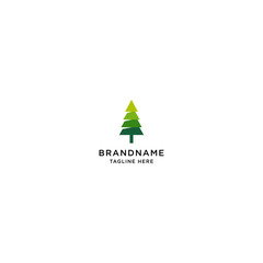 Pine Tree Logo Icon Design Template Vector Illustration