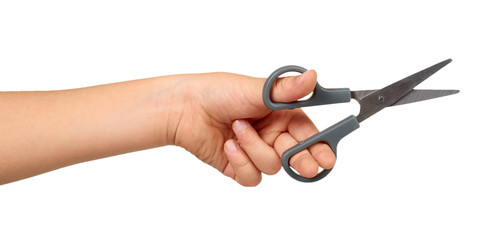 Little scissors for kids. Preschool education supply.