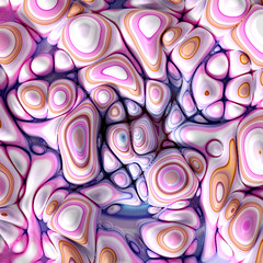 Soft, nice abstract background in bright colors. 3d illustration, 3d rendering.