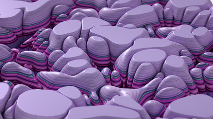 Obraz premium Soft, nice abstract background in bright colors. 3d illustration, 3d rendering.