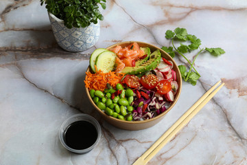 Thai dish on a restaurant table