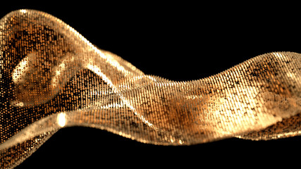 Luxury glitter background. 3d illustration, 3d rendering.