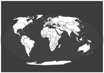 World Atlas map black wallpaper