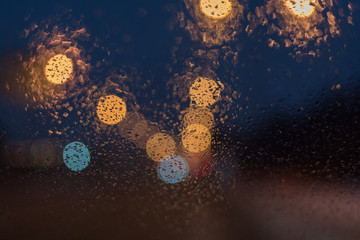 Abstract pattern of light strands in purple tones as background
