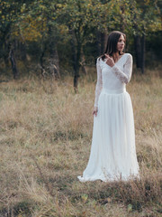 bride in white dress