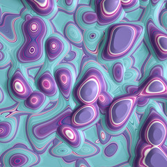 Soft, nice abstract background in bright colors. 3d illustration, 3d rendering.