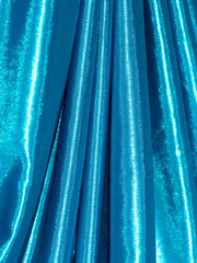 Blue silk fabric as an abstract background