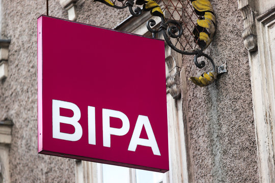 salzburg, salzburger land/austria - 08 10 19: bipa sign in salzburg austria