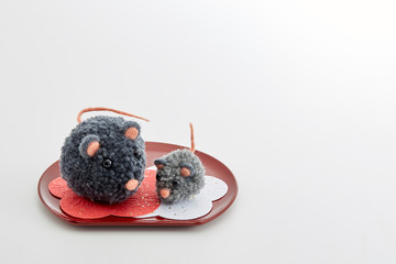 2020年　年賀状素材　子年