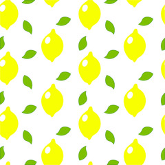 Seamless pattern with lemon.Vector texture for textile, wrapping, wallpapers and other surfaces.