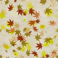 Autumn leaves seamless background