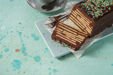 The Hedgehog Slice or Keksmauer cake