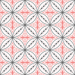 Fototapeta premium Moroccan decorative pattern for the background, tile and textiles. It is assembled from modular parts. Vector. Seamless.