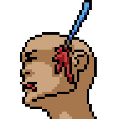 Obraz premium vector pixel art murder
