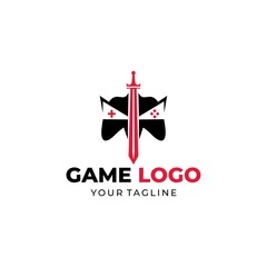 Fototapeta premium War Game Logo logo design illustration