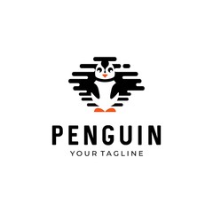 penguin vector logo icon symbol design