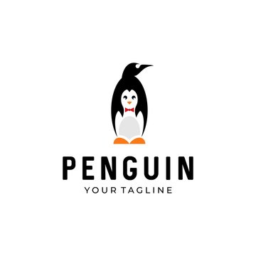 penguin vector logo icon symbol design