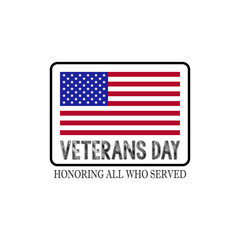 November 11 Veterans day. Honoring all who served. 