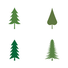 Fototapeta premium set of pine tree logo vector