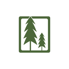 pine tree logo vector
