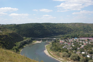 Fototapeta na wymiar Zalischyky Dnistrovsky canyon