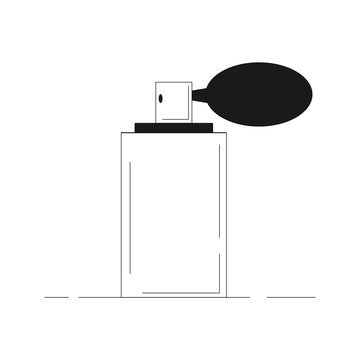 recommend clip art: Perfume bottle line icon. Vector illustration for design