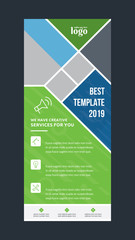 Roll Up Banner Design Template for any type of corporate use