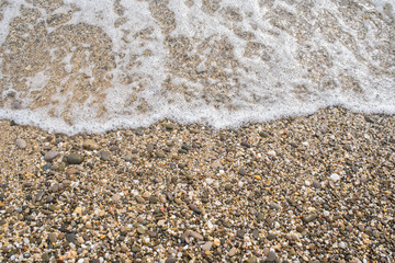 The shore of the Black Sea. Warm air and sea, tourism and pleasure