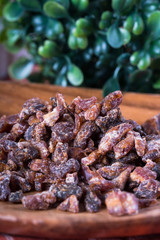 a plate of sweet dried dates