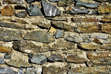 an old stone wall