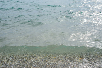 The shore of the Black Sea. Warm air and sea, tourism and pleasure