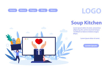 .Stop Kitchen web page.Flat vector illustration isolated on white background. Can use for web banner, infographics, web page.