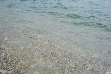 Fototapeta na wymiar The shore of the Black Sea. Warm air and sea, tourism and pleasure