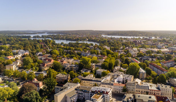 Potsdamer Innenstadt mit Blick zum Heiligen See im September 2019