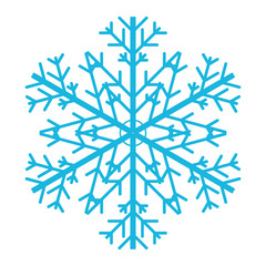 patterned snowflake with many rays from the center for design