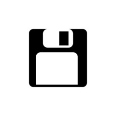 3.5 inch floppy diskette simple vector icon