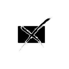 simple typography line art X vector logo