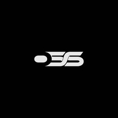 simple typography OSS vector logo