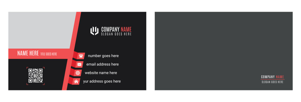 Business Card Design Template for personal or professional use